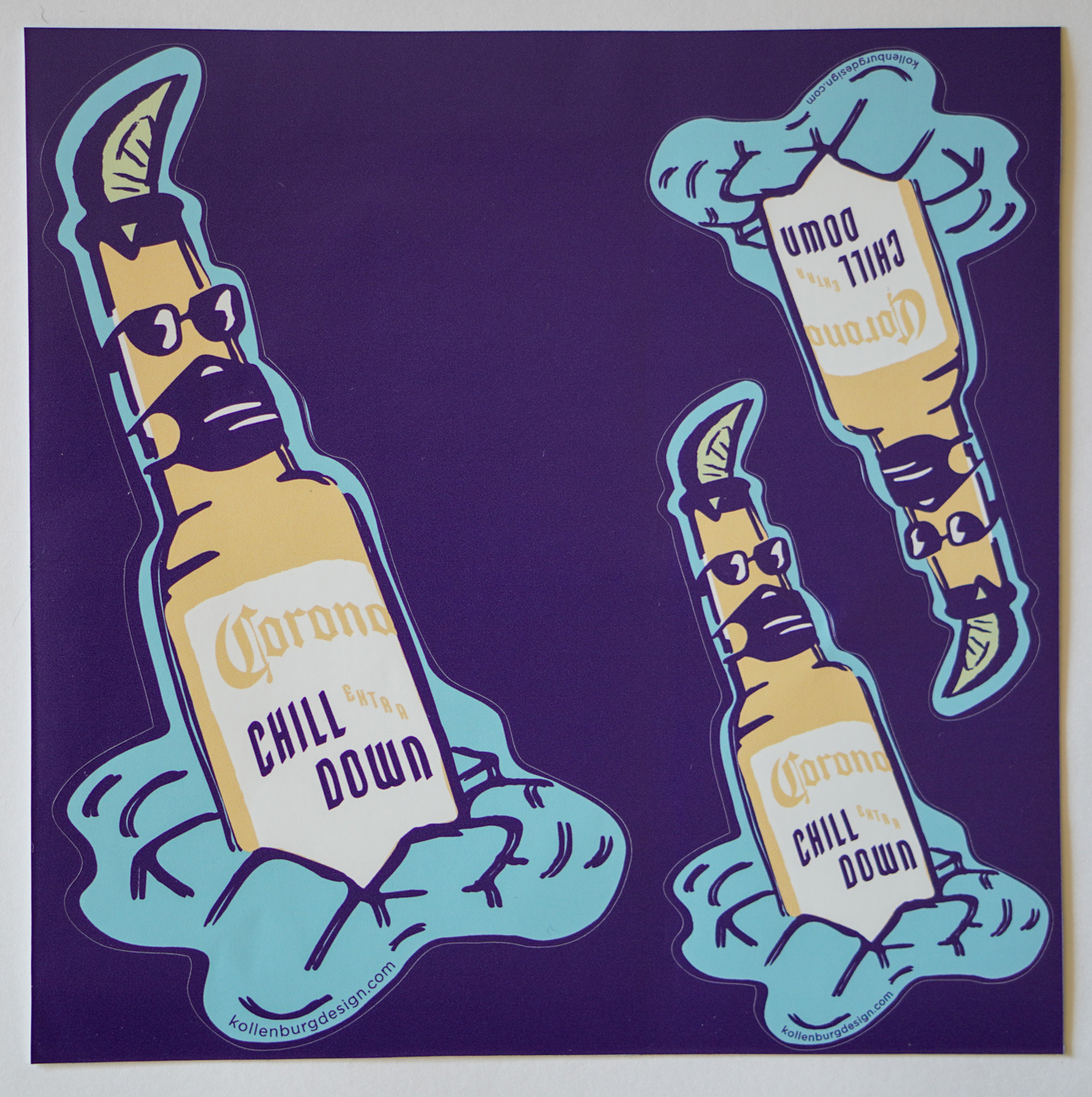 Corona-chill-down-stickers